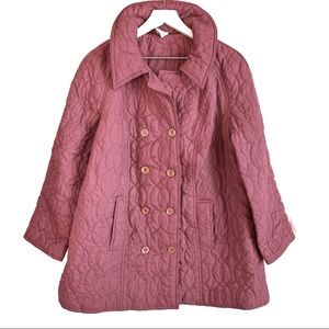 Vintage Mauve Quilted Jacket